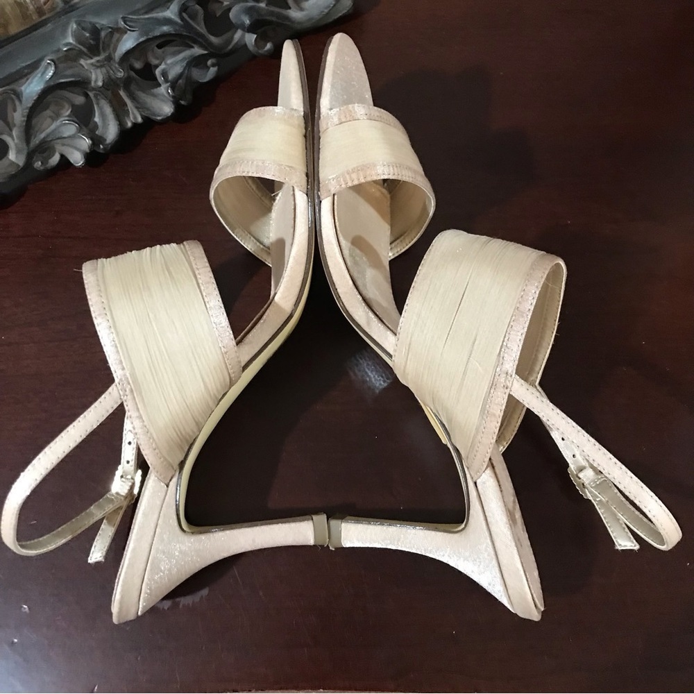 ▪️Champagne Elegant Open Toe Heels - Picture 7 of 13